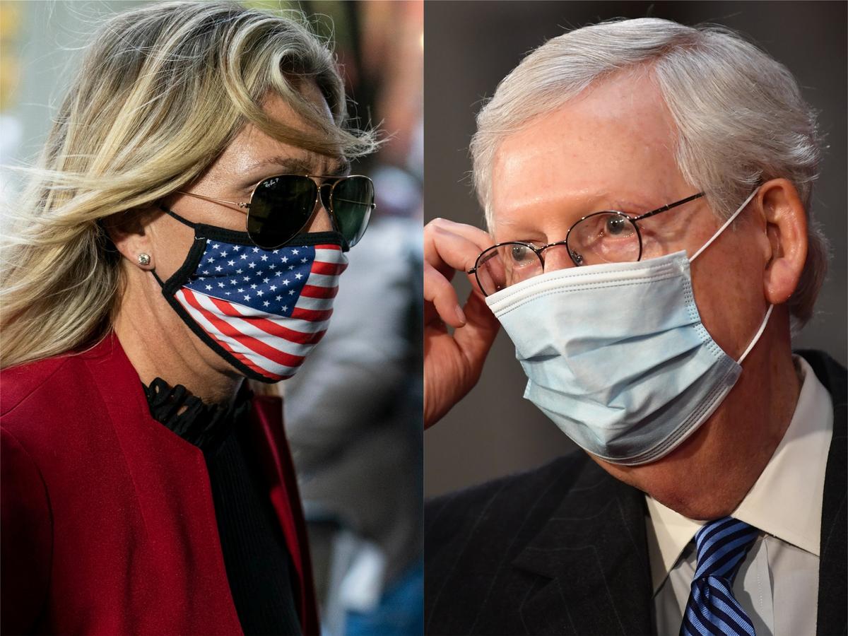 Greene, McConnell Clash as First-Term Lawmaker Plans Trump Meeting