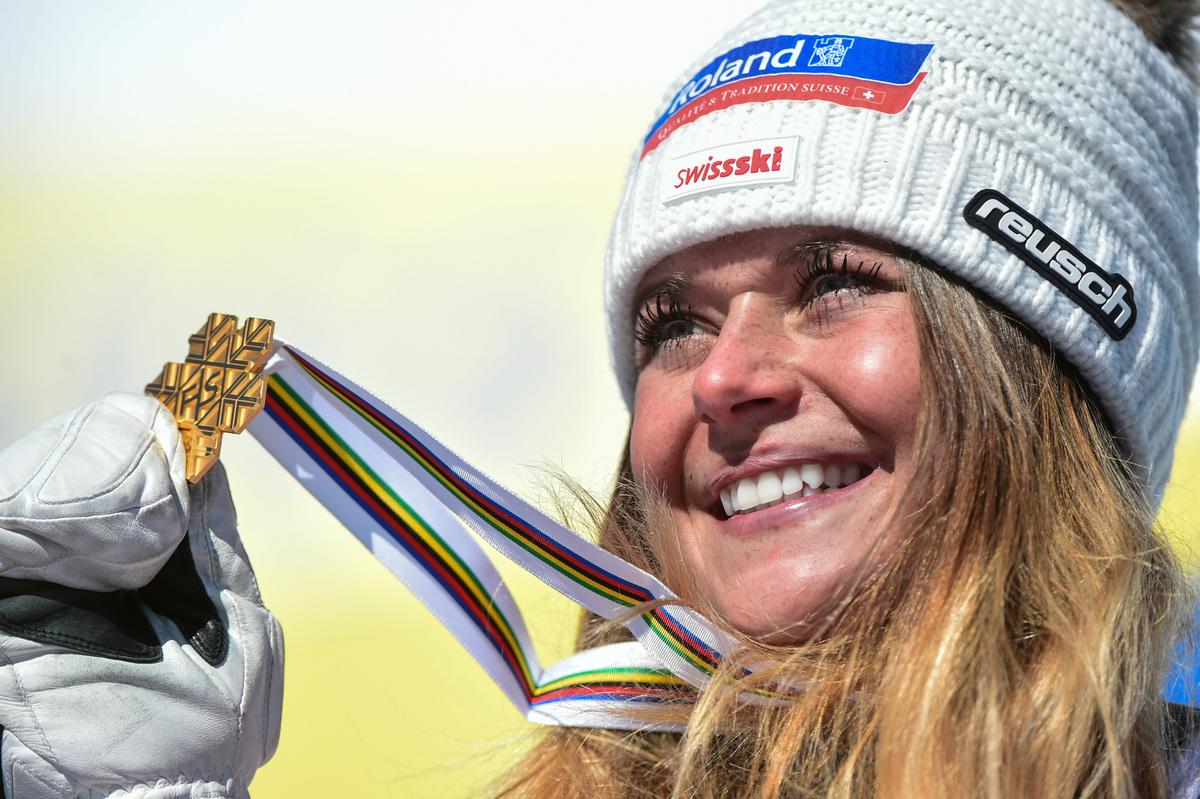 Riding High: Suter Wins Downhill for Her 1St Gold at Worlds