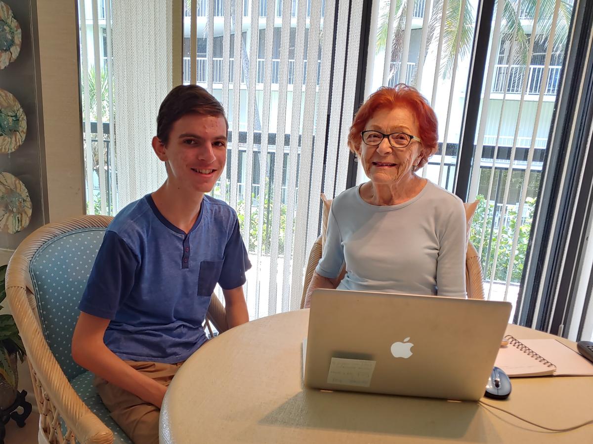 Teen Tech Guru Assists Seniors