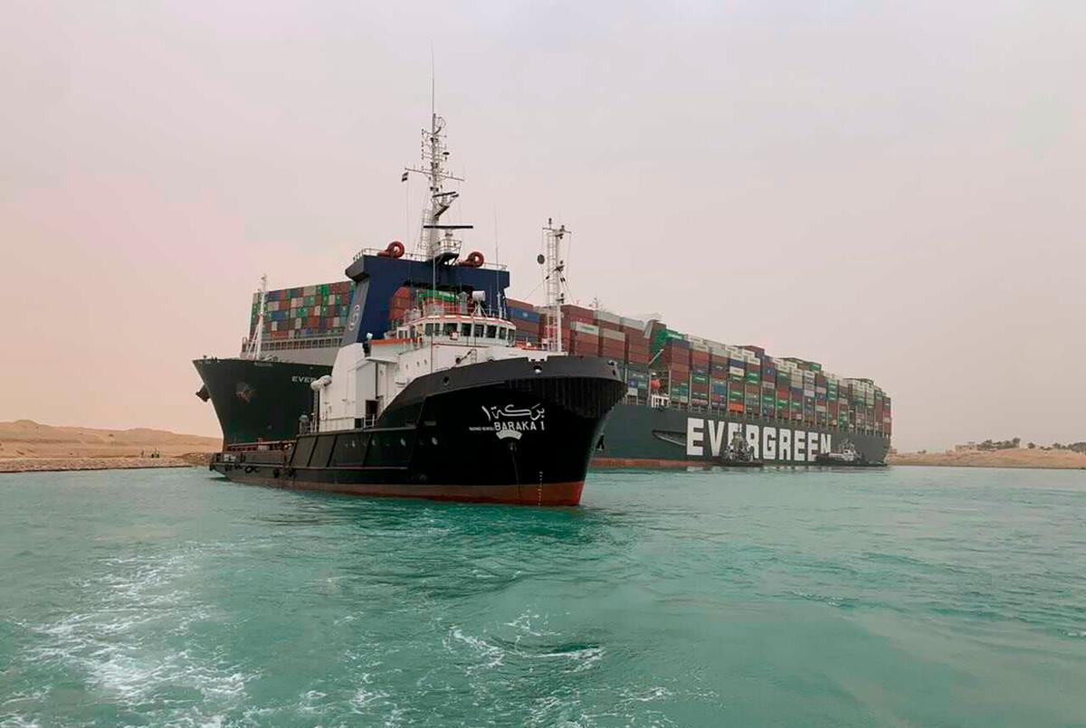 Massive Cargo Ship Becomes Wedged, Blocks Egypt’s Suez Canal