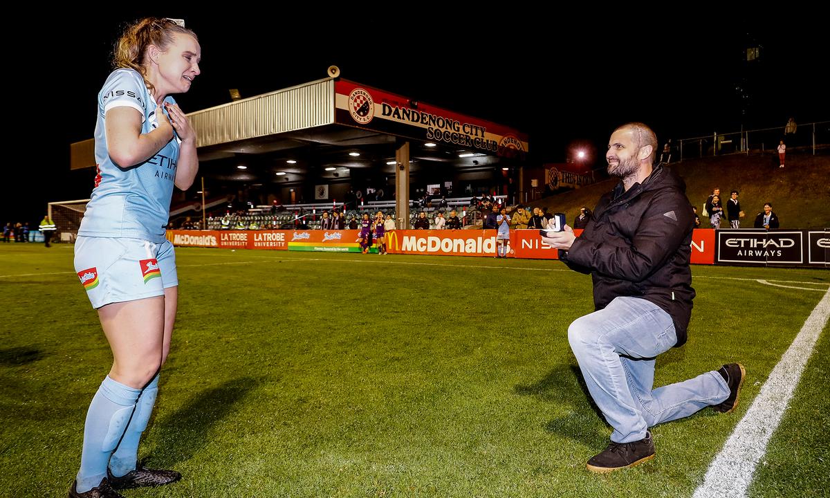 Soccer Star Rhali Dobson Engaged to Cancer-Stricken Boyfriend in On-field Proposal
