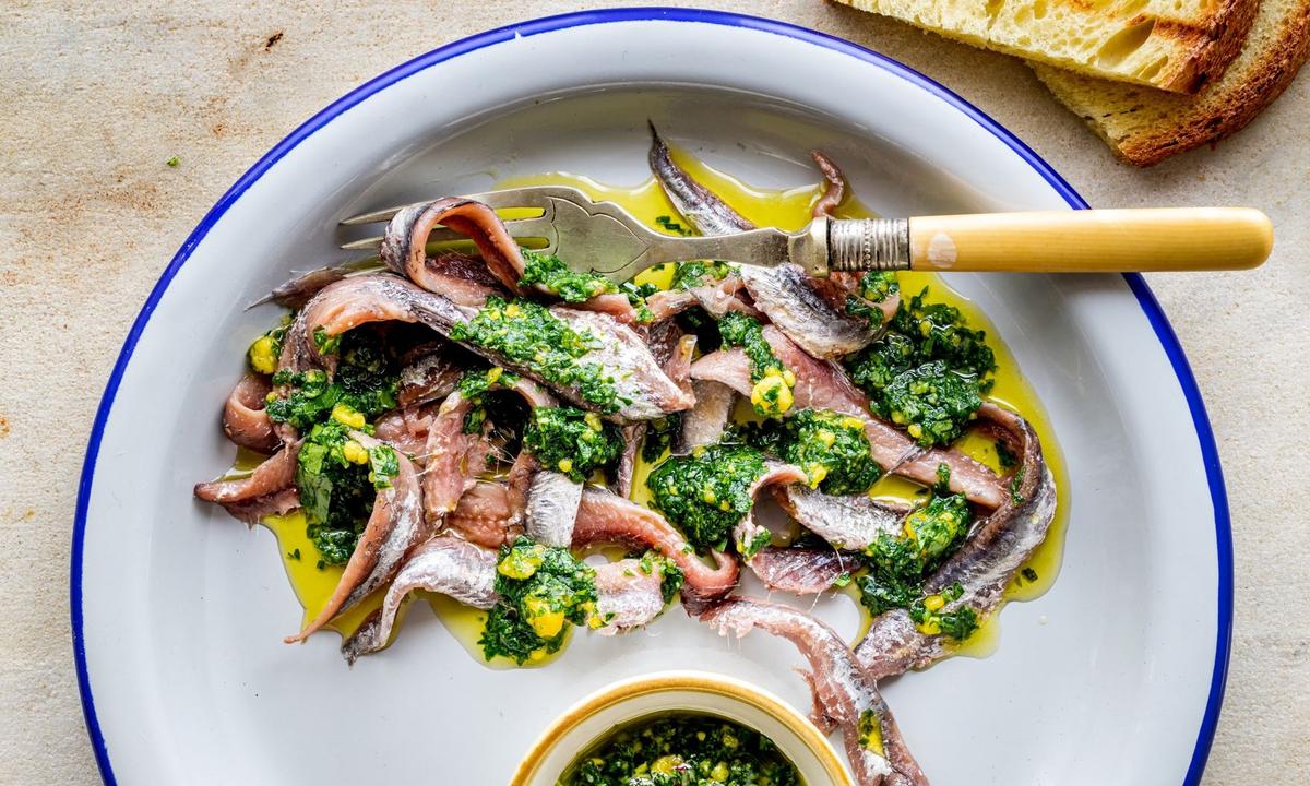 Acciughe al Verde (Anchovies in Green Sauce)