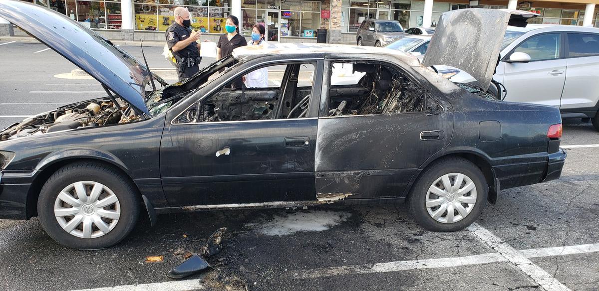 Car Catches on Fire as Driver Uses Hand Sanitizer While Smoking Cigarette: Fire Chief