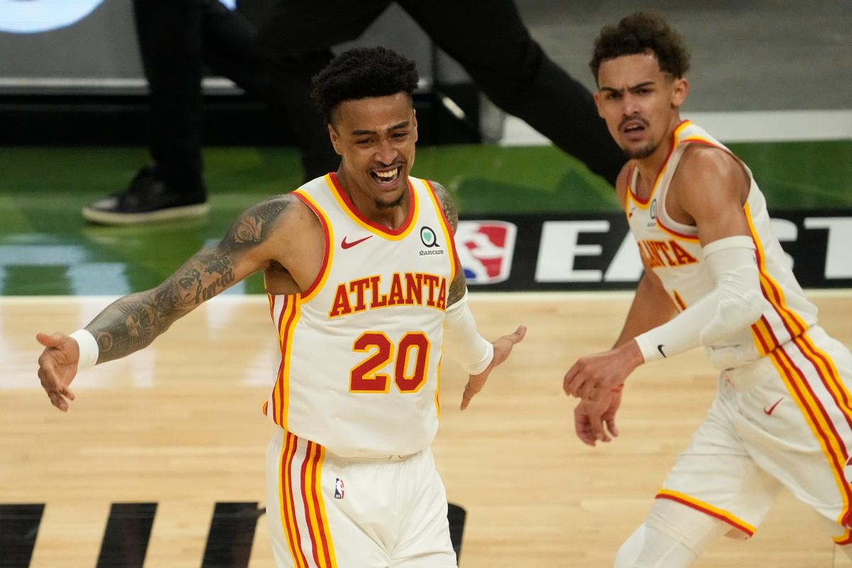 Young Scores 48 Points, Hawks Beat Bucks 116–113 in Game 1