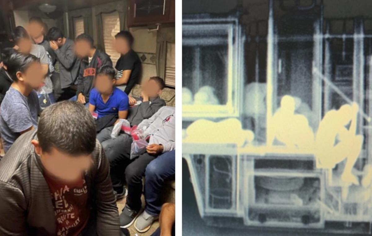Texas Border Agents Intercept Travel Trailers Smuggling 74 Illegal Aliens