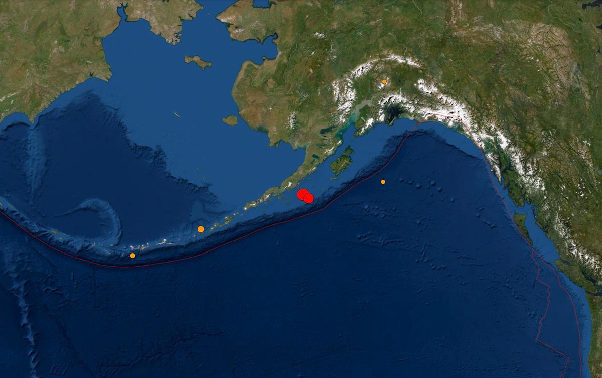 Magnitude 8.2 Earthquake Strikes Near Alaska, Producing a Small Tsunami