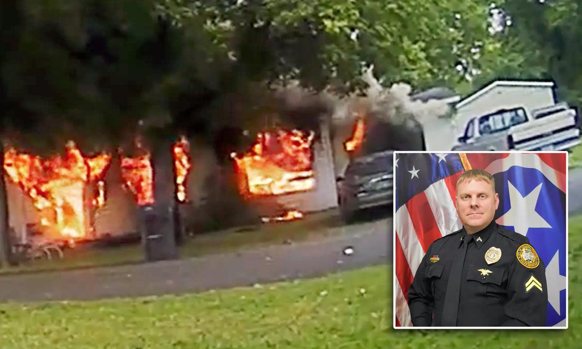 Bodycam Shows Tennessee Police Officer Run Into Explosive House Fire to Rescue Disabled Woman