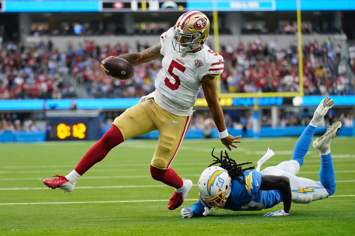 Lance Throws 2 Touchdown Passes as 49ers Rally to Beat Chargers