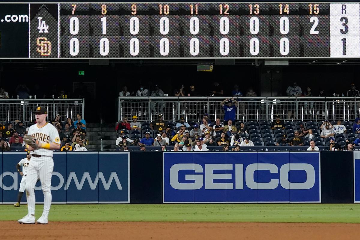 Pollock’s Homer Sends Dodgers to 5-3 Win Over Padres in 16 Innings