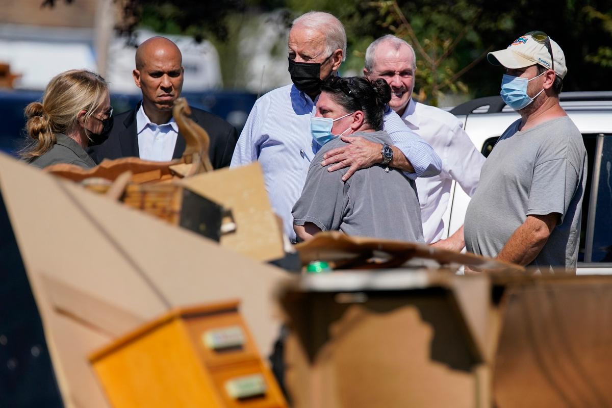 Biden Tours Damage From Ida in New York, New Jersey