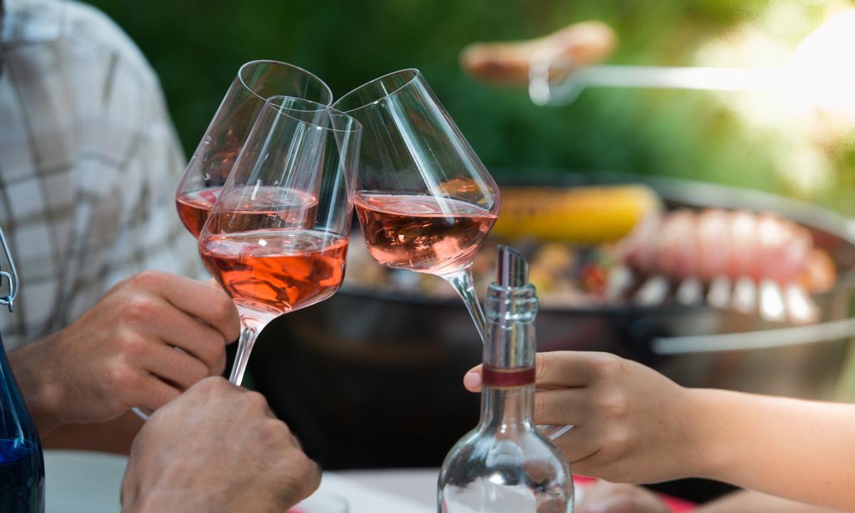 Wine and Grilled Food