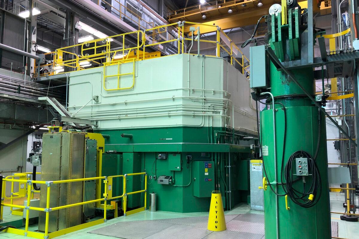 The Transient Test Reactor at the Idaho National Laboratory about 50 miles west of Idaho Falls in eastern Idaho on Nov. 29, 2018. (Keith Ridler/AP Photo)