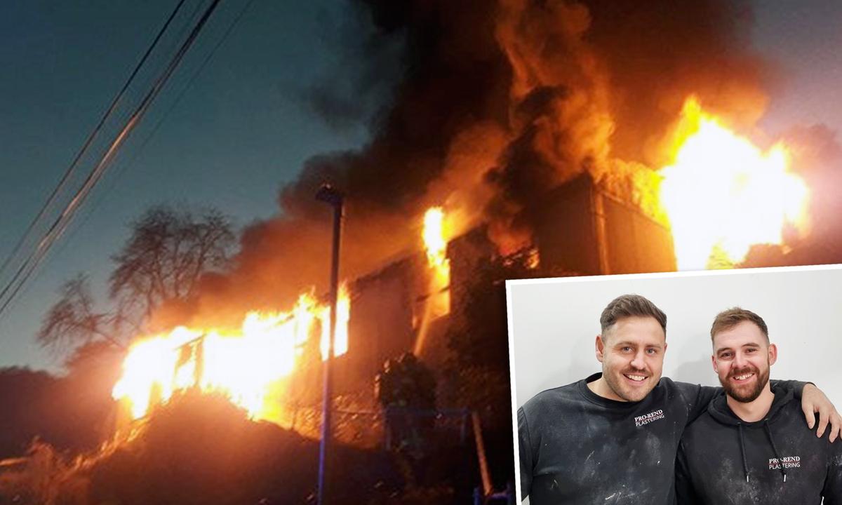 2 Plasterers Hailed as Heroes For Running Into a Burning Building to Rescue an Elderly Woman
