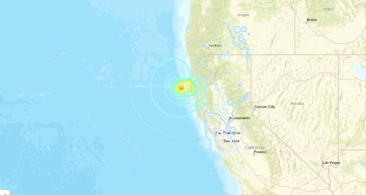 Magnitude 6.2 Earthquake Strikes Offshore Northern California