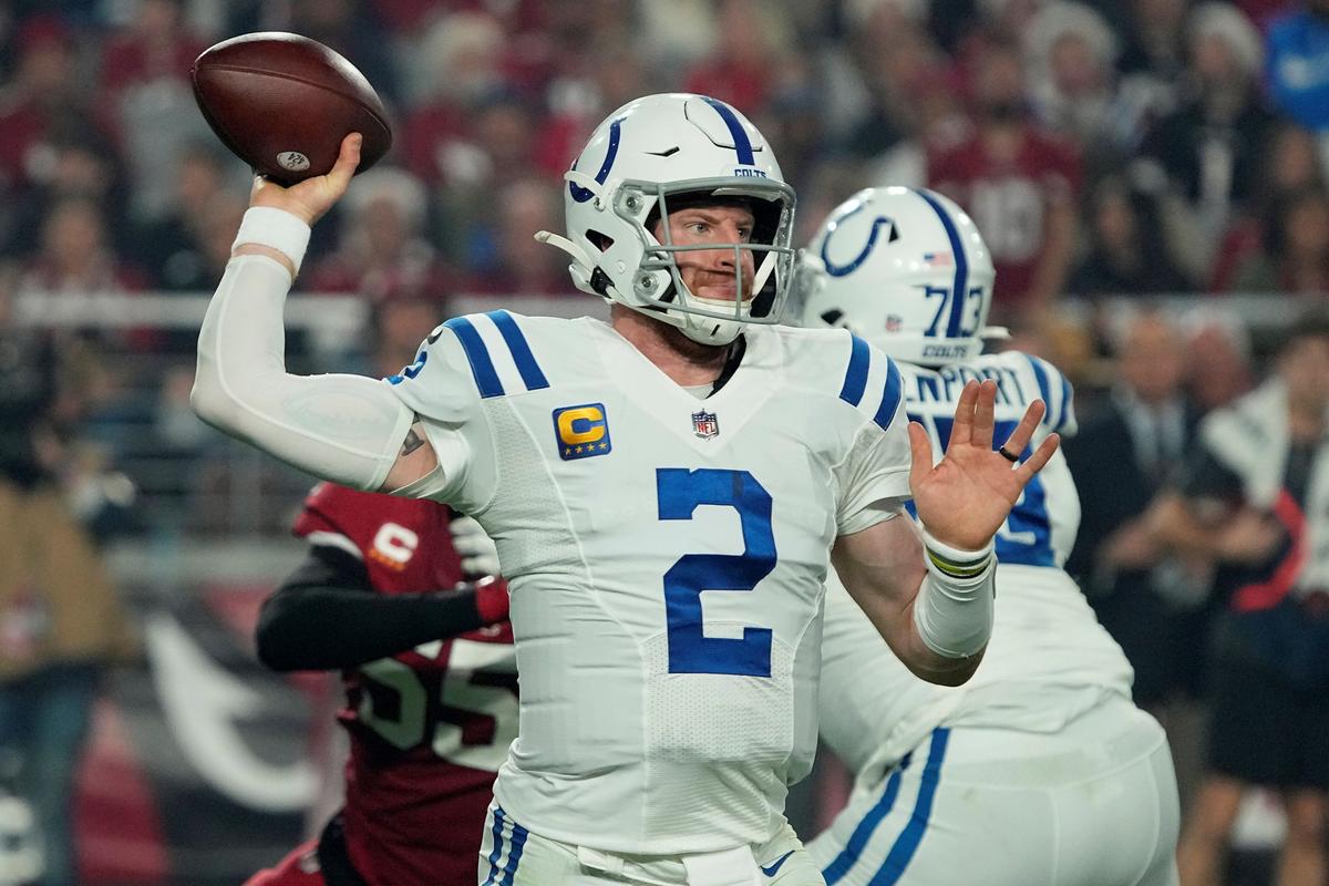 Wentz Joins COVID-19 List as Colts Try to Earn Playoff Spot