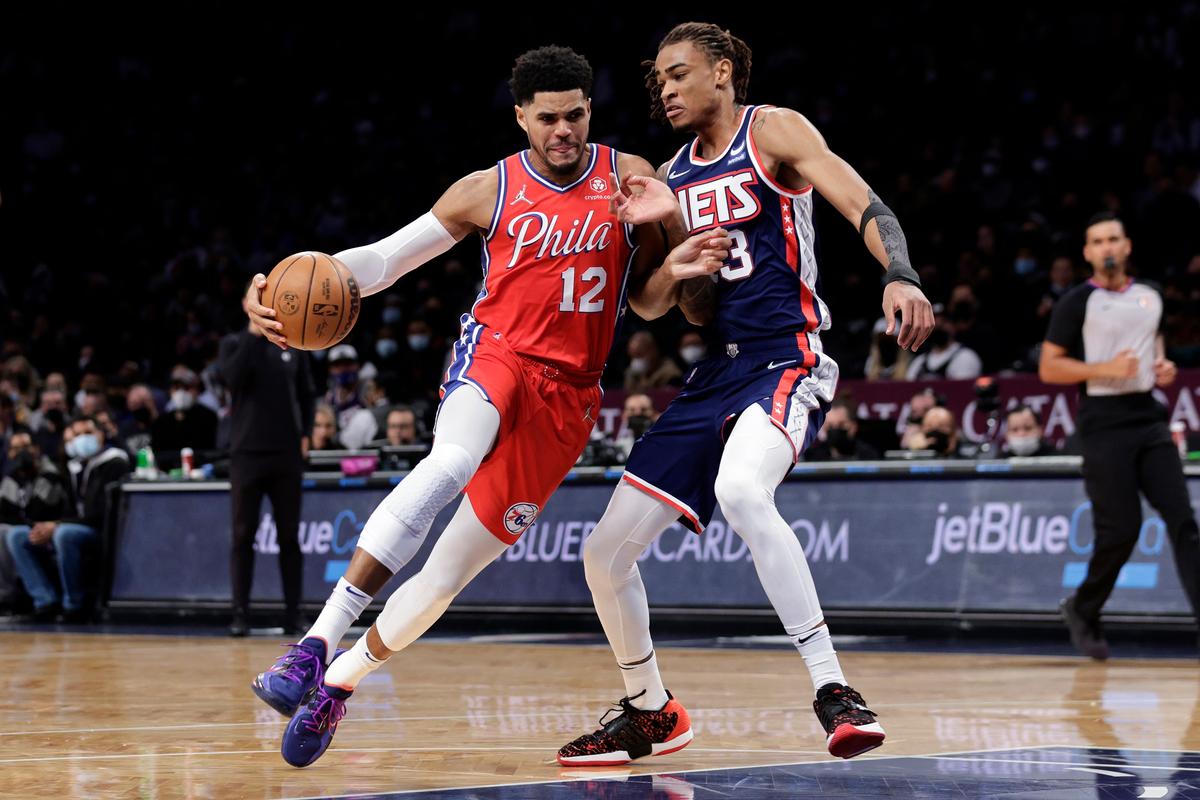 Embiid Scores 34, 76ers Beat Nets 110–102 in Durant’s Return