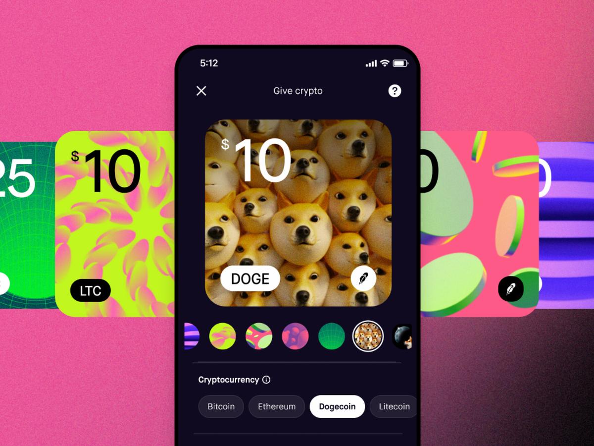 Robinhood Adds Crypto Gift Capability to Platform: Now You Can Send Bitcoin, Doge Presents