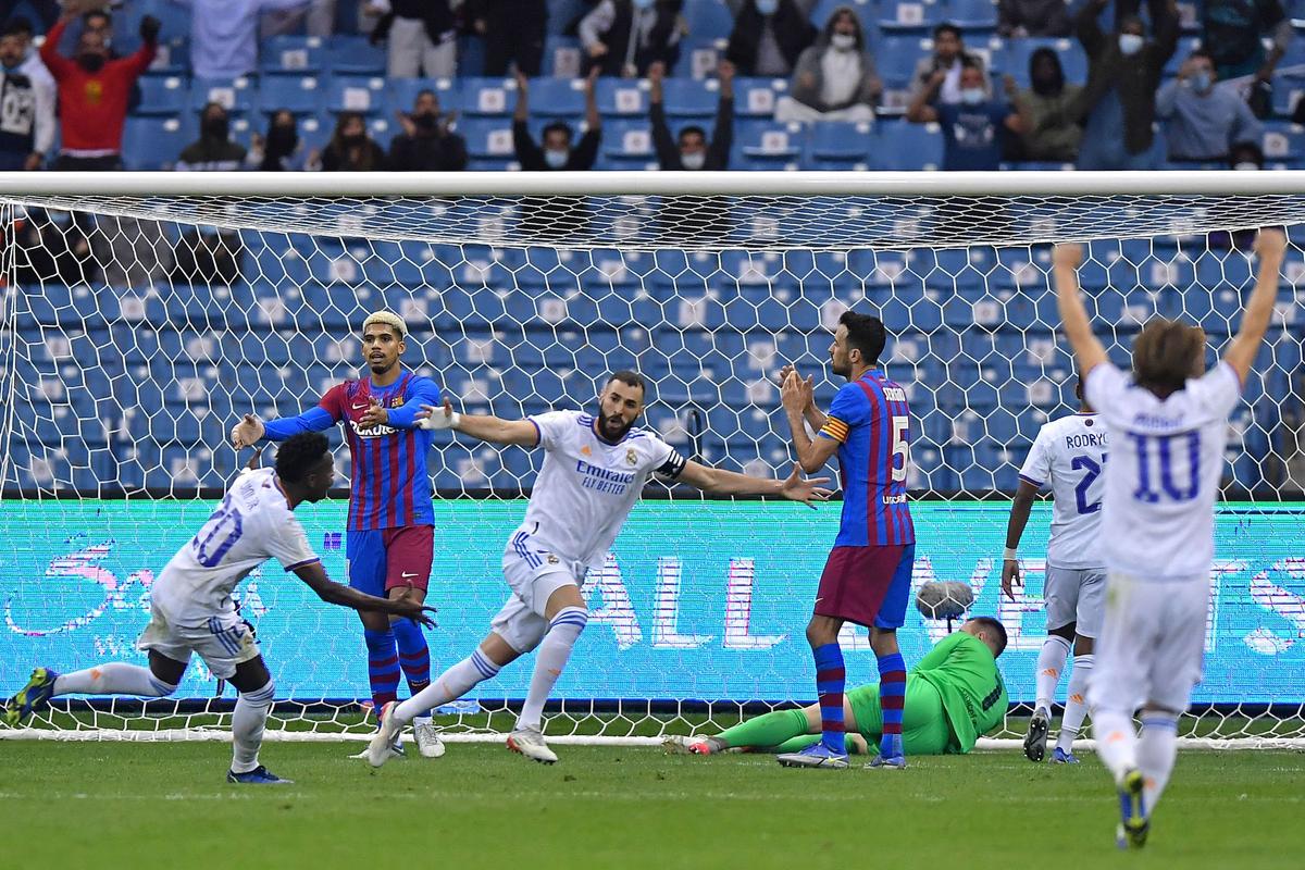 Real Madrid Holds Off Barcelona in Spanish Supercopa 3–2