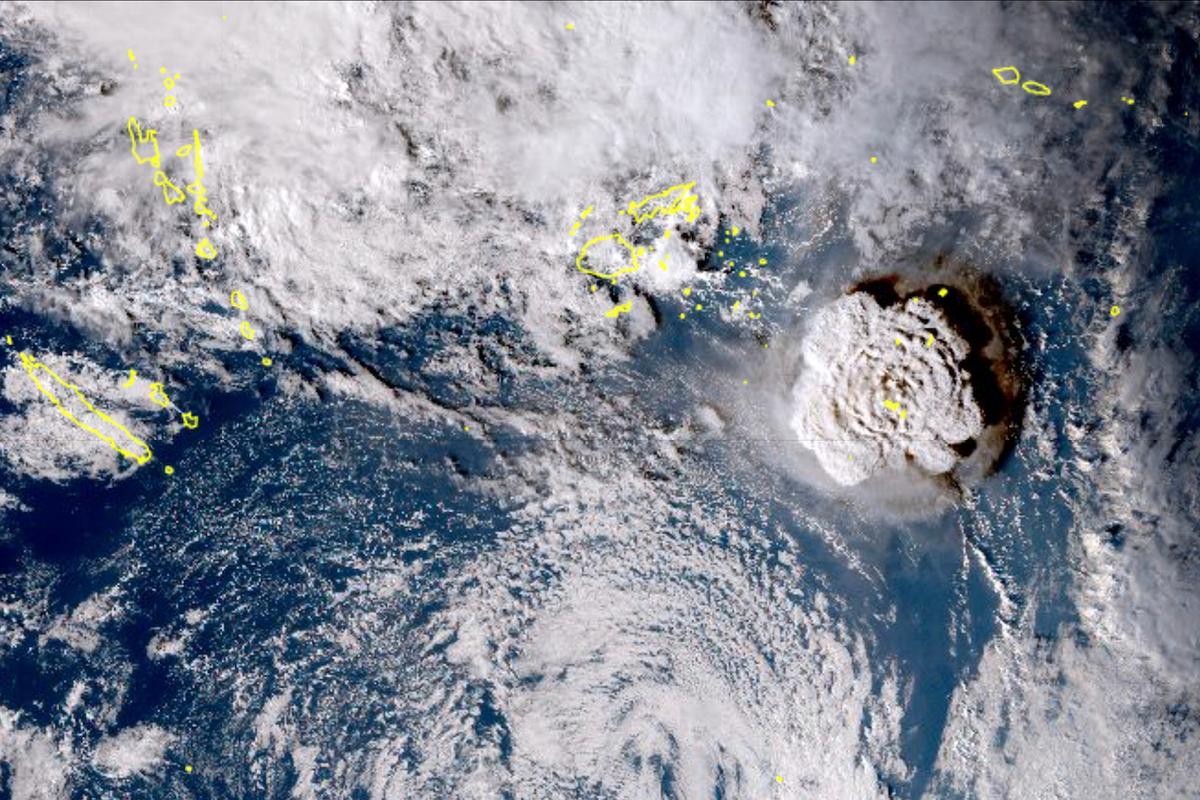 Pacific Tsunami Threat Recedes, Volcano Ash Hinders Response