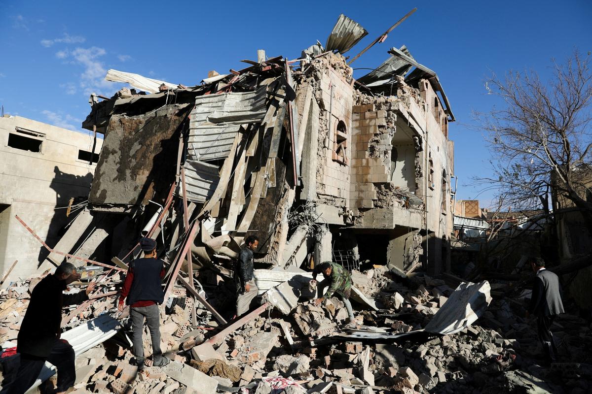 More Than a Dozen Dead in Coalition Strikes on Yemen’s Sanaa
