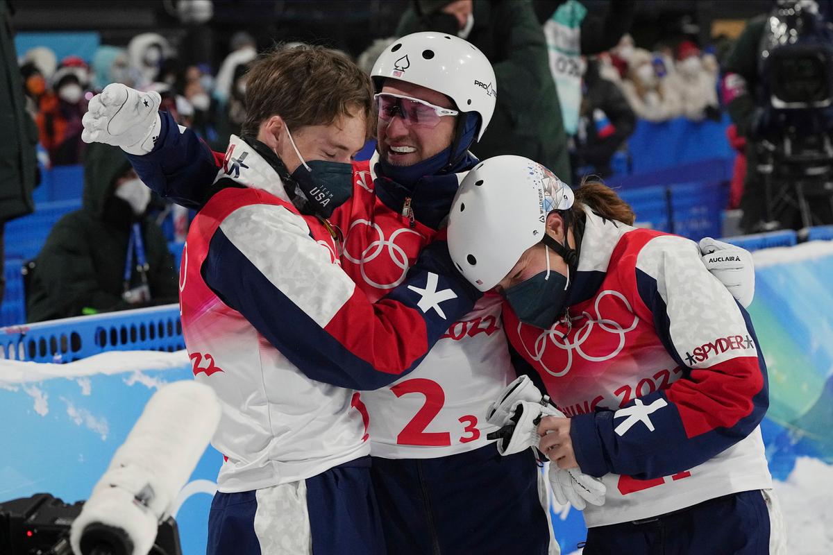 US Beats Out China to Win Mixed Aerials Olympic Debut