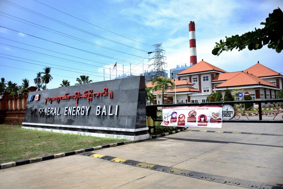 The Chinese Communist Party (CCP) owns this coal-fired power plant in Bali, Indonesia. (Sonny Tumbelaka/AFP via Getty Images)