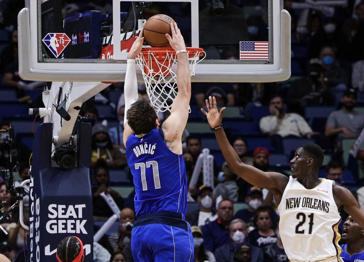 NBA Roundup: Luka Doncic (49) Propels Mavs Past Pelicans