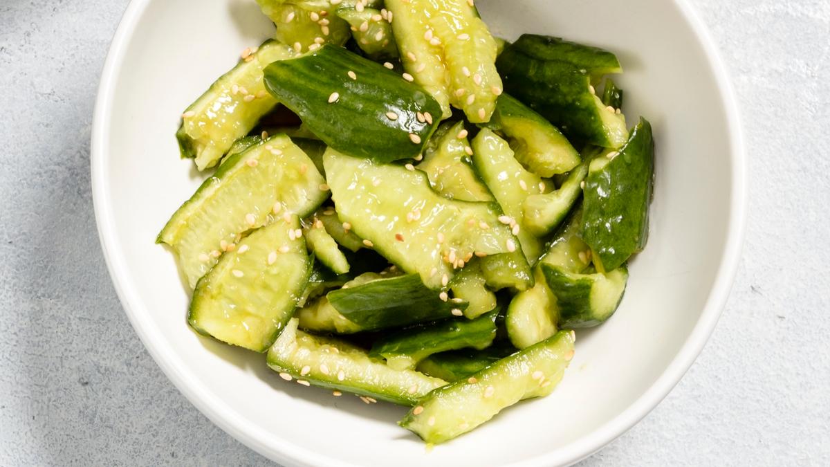 You Won’t Need a Knife for This Extra-Flavorful, Asian-Inspired Cucumber Salad