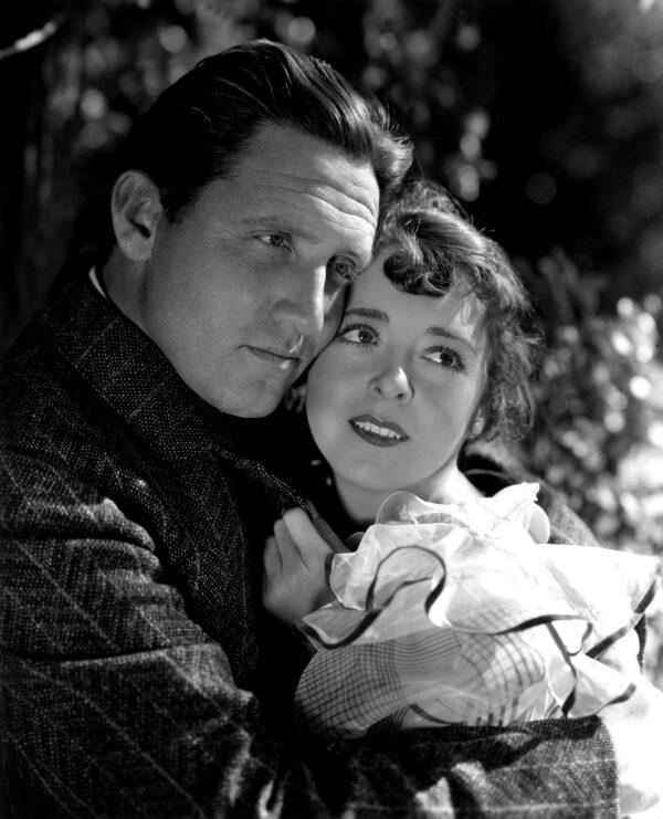 A publicity shot of Spencer Tracy and Colleen Moore for "The Power and the Glory," Preston Sturges's first screenplay. (MovieStillsDB)