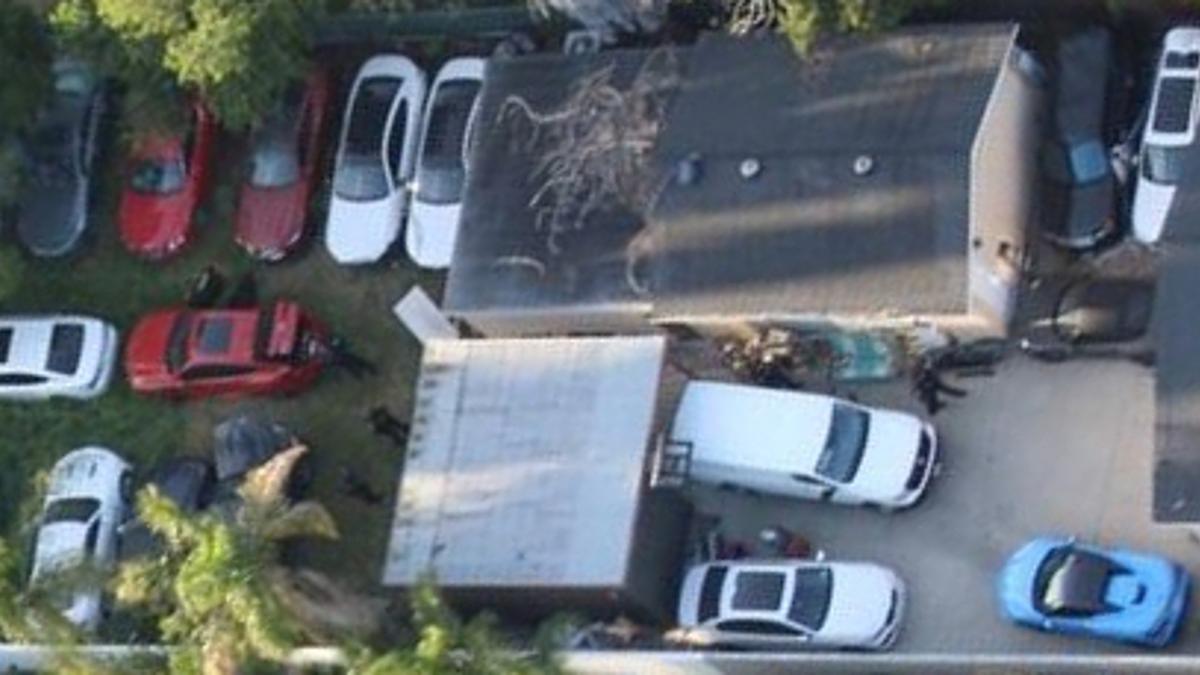 Stolen Luxury Cars Worth $2.3 Million Found Stashed in Backyard of Home in Los Angeles San Fernando Valley Images