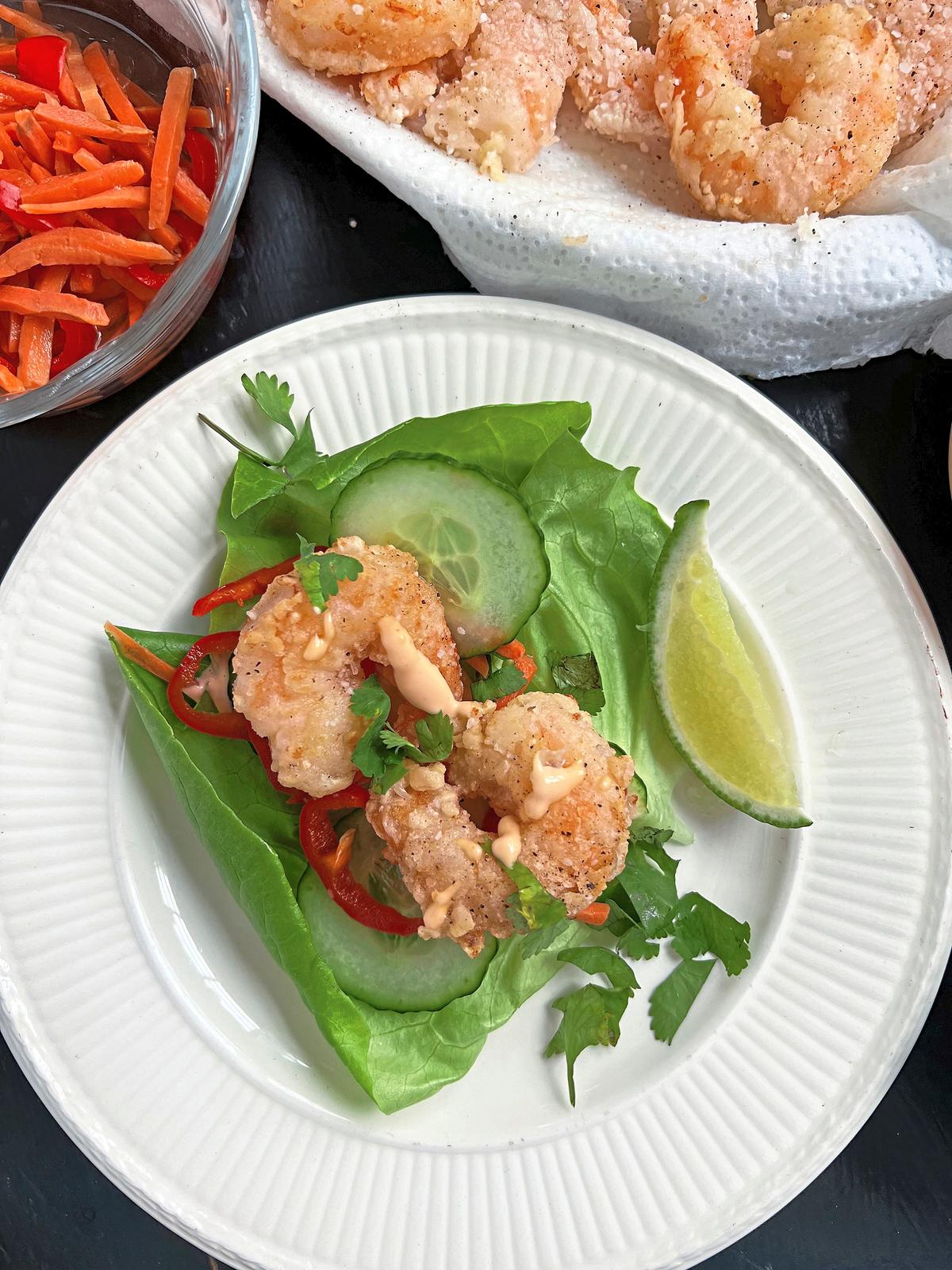 Gretchen’s Table: Thai-Inspired, Crispy Shrimp Lettuce Wraps