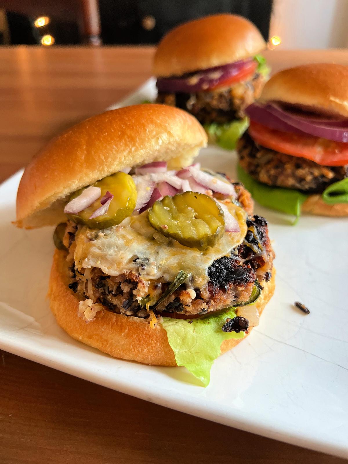 Gretchen’s Table: Really Awesome Black Bean Burgers