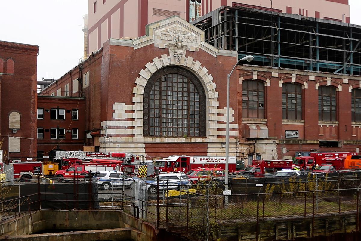 Boston Firefighters Pull Hurt Worker From Collapsed Building