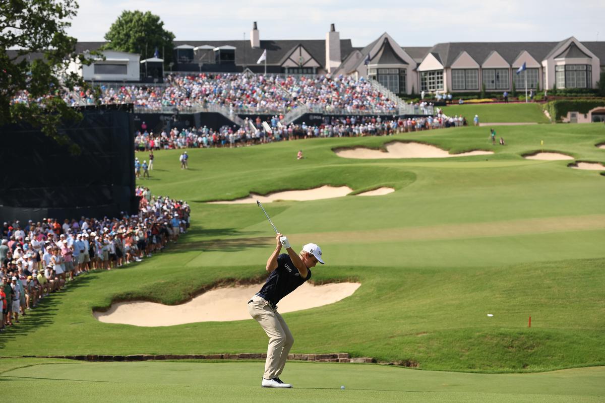 Zalatoris Has Major Lead at PGA Championship