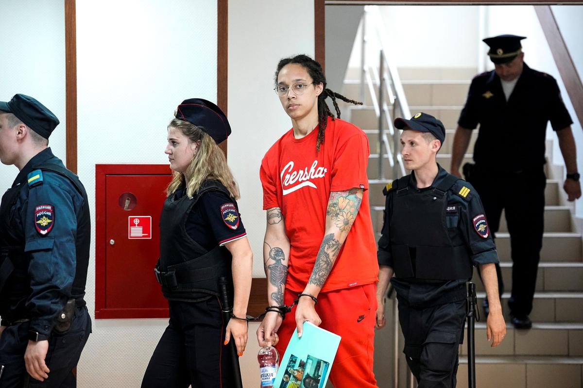 Griner Appears in Court, Pleads Guilty in Russia Drugs Trial