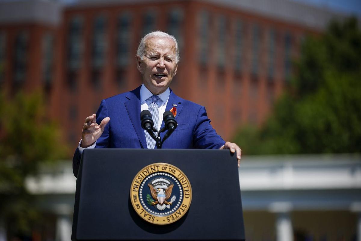 Biden Interrupted During Speech Celebrating Gun Control Bill