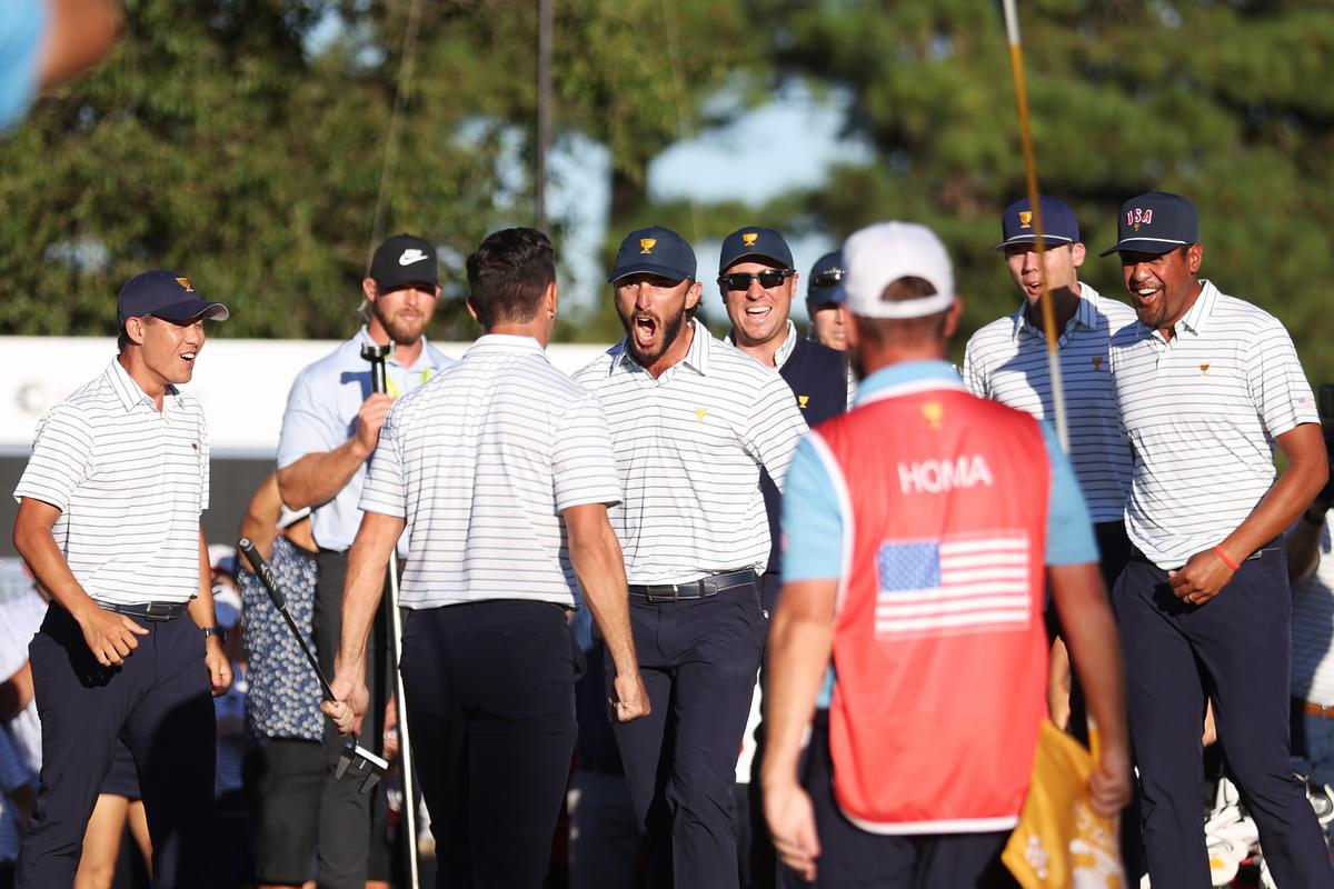 Homa’s Heroics Turn Close Day Into US Rout in Presidents Cup