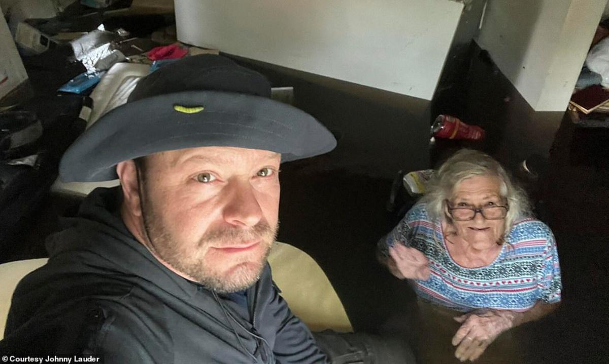 Son’s Images Show Him Rescuing Mother From Ian’s Floodwaters