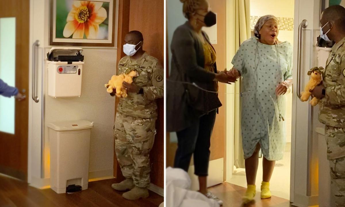 VIDEO: Pregnant Military Wife Didn’t Expect Army Husband to Be There to See Son Arrive—Then She Sees Him
