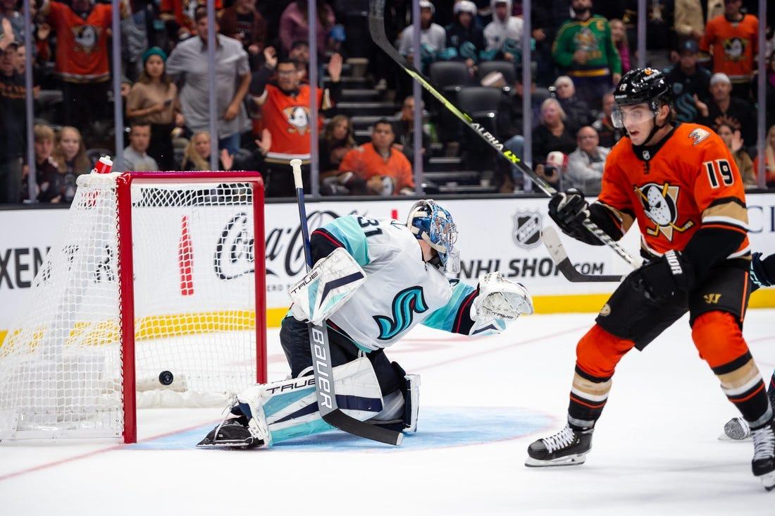 Troy Terry Breakaway Goal Lifts Ducks Over Kraken in OT