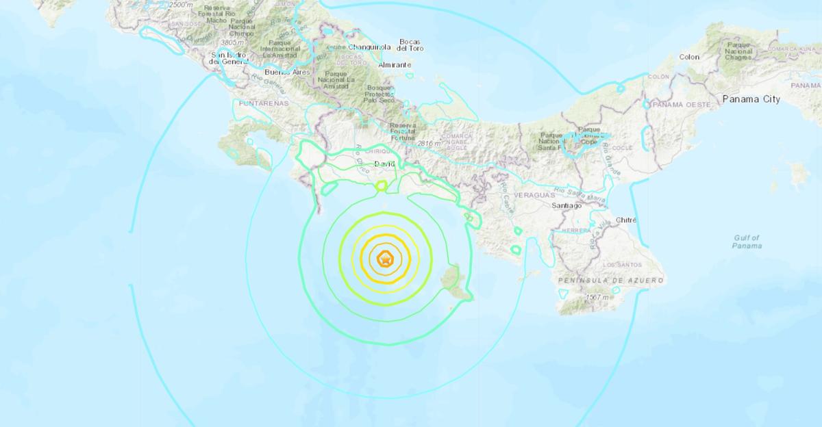 Strong 6.7 Magnitude Earthquake Shakes Western Panama