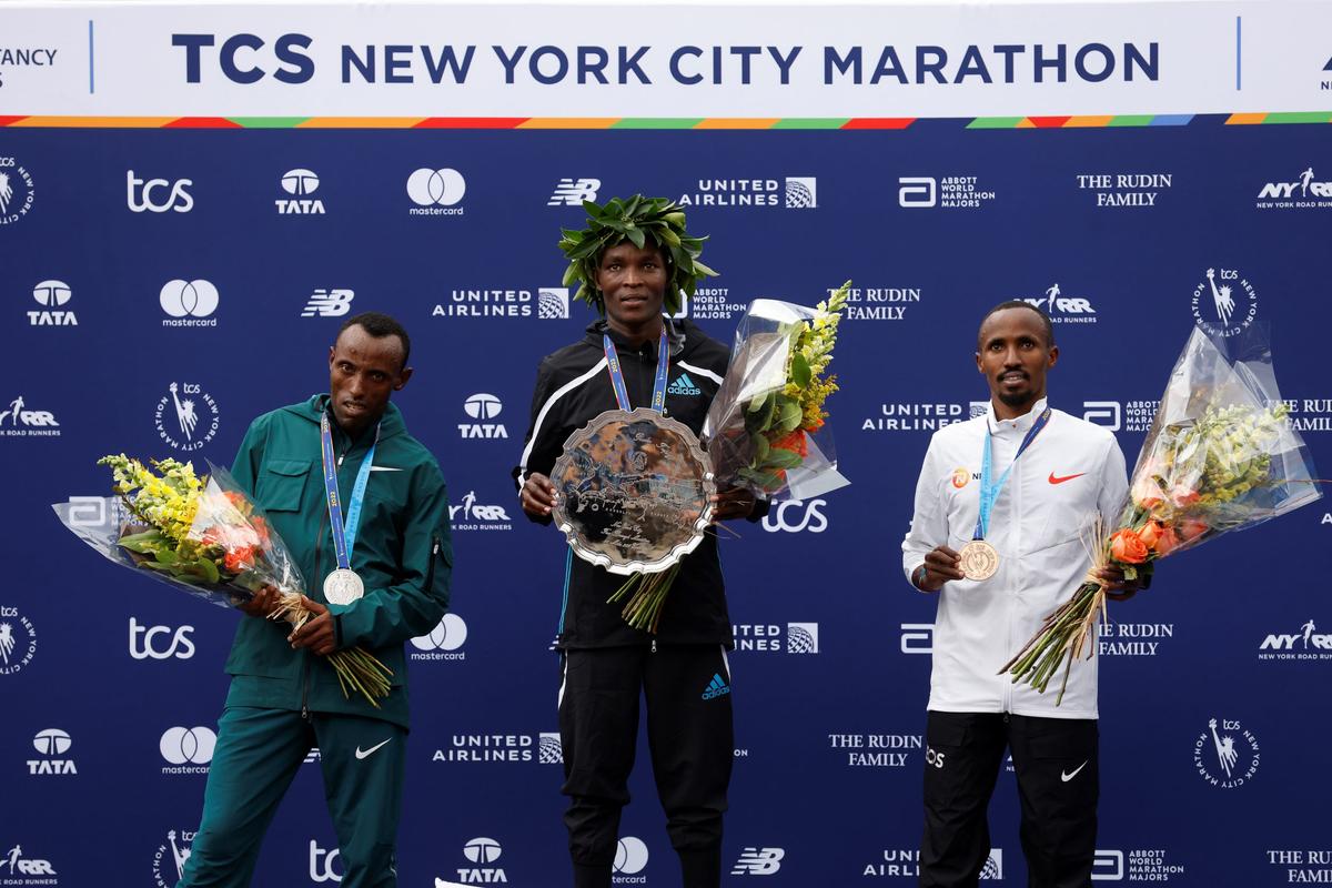 Chebet and Lokedi of Kenya Win NYC Marathon Races in Debuts