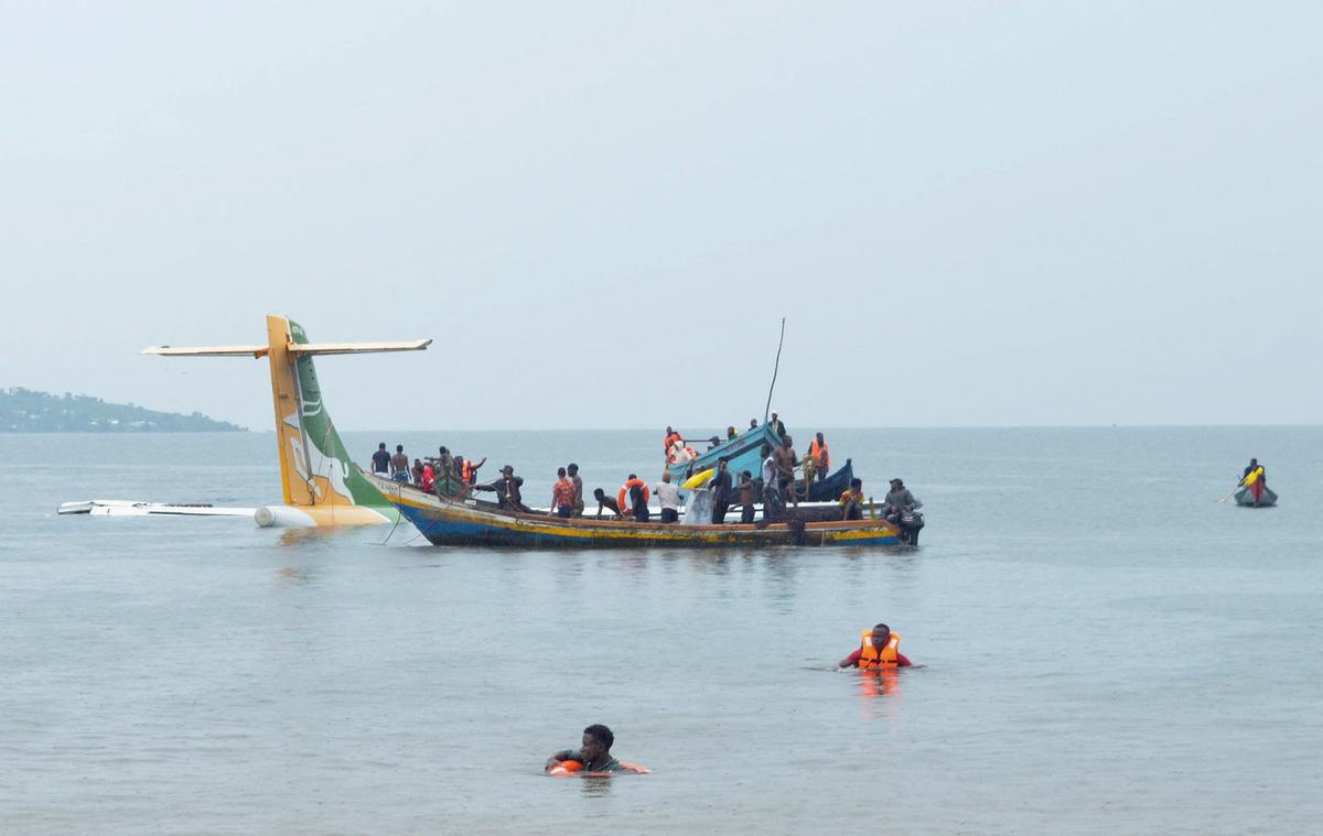 Passenger Plane Crashes Into Lake Victoria in Tanzania, 19 Dead