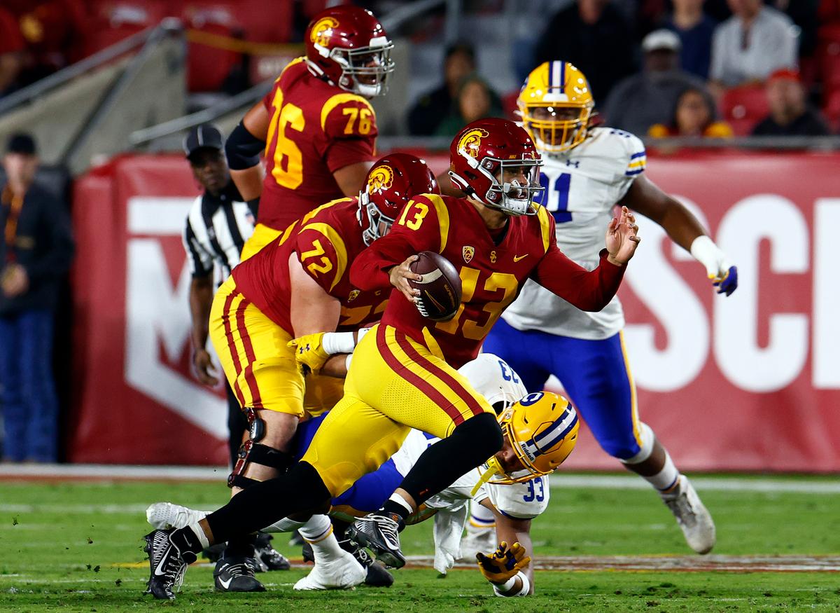 No. 9 USC Fends Off Cal Behind Caleb Williams’ 5 TDs