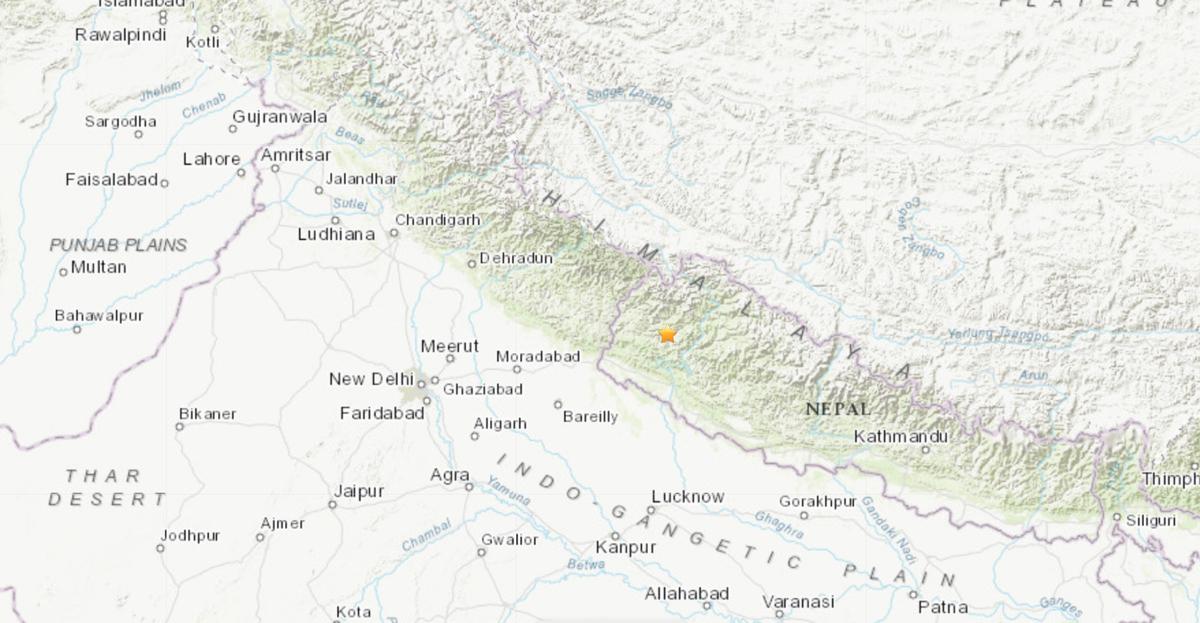 Magnitude 5.4 Earthquake Strikes Nepal Region