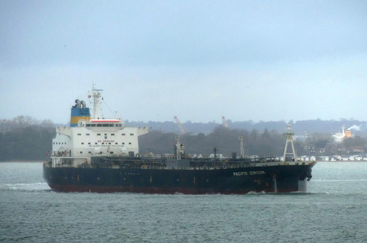 US Centcom Says Iranian-Made Drone Hit Pacific Zircon Tanker Off Oman
