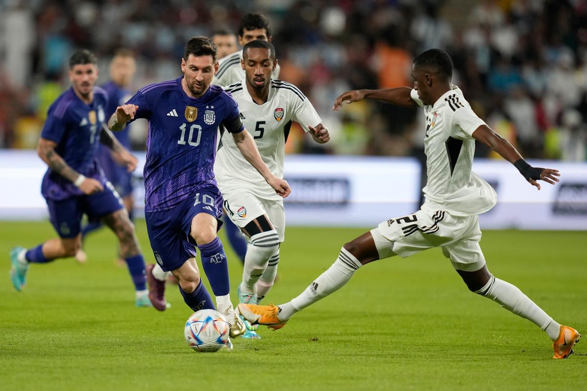 Messi Scores as Argentina Routs UAE 5–0 in World Cup Warmup