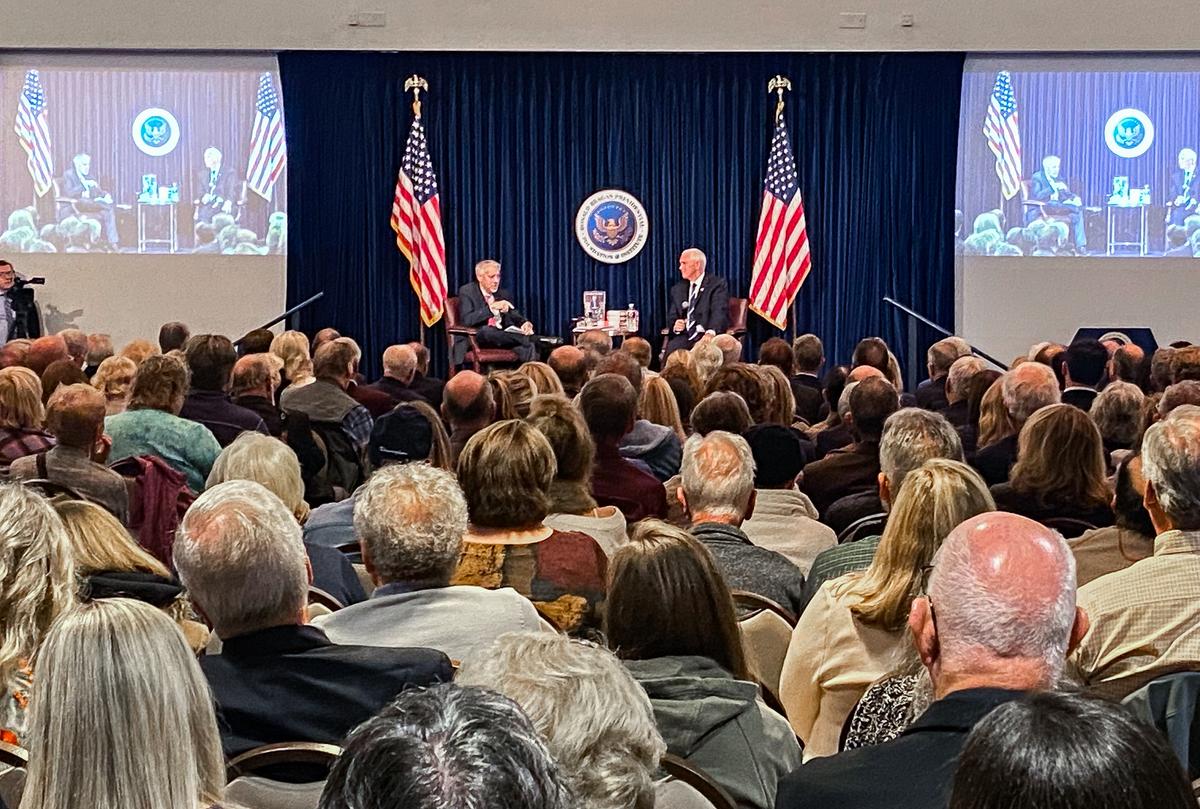 Mike Pence Debuts New Book at Reagan Presidential Library