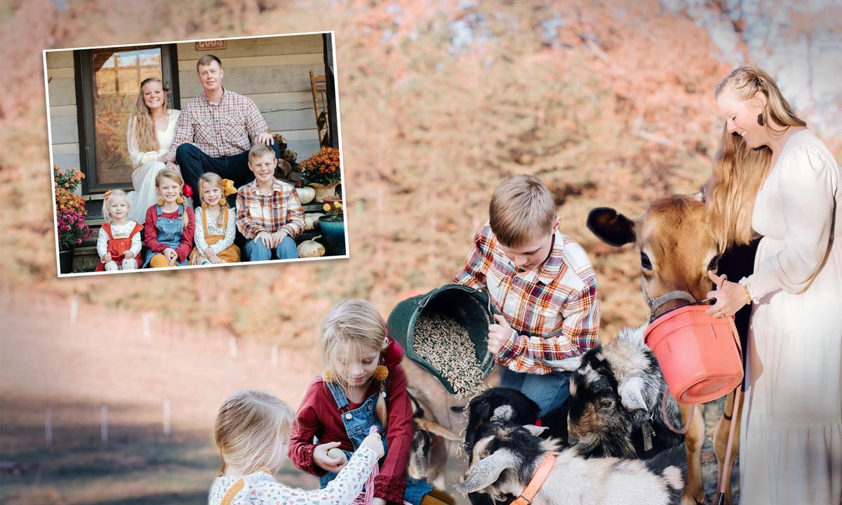 Homesteading Mom Is Determined to Teach Her 4 Kids Self-Sufficient Skills That Her Parents’ Generation Missed Out On