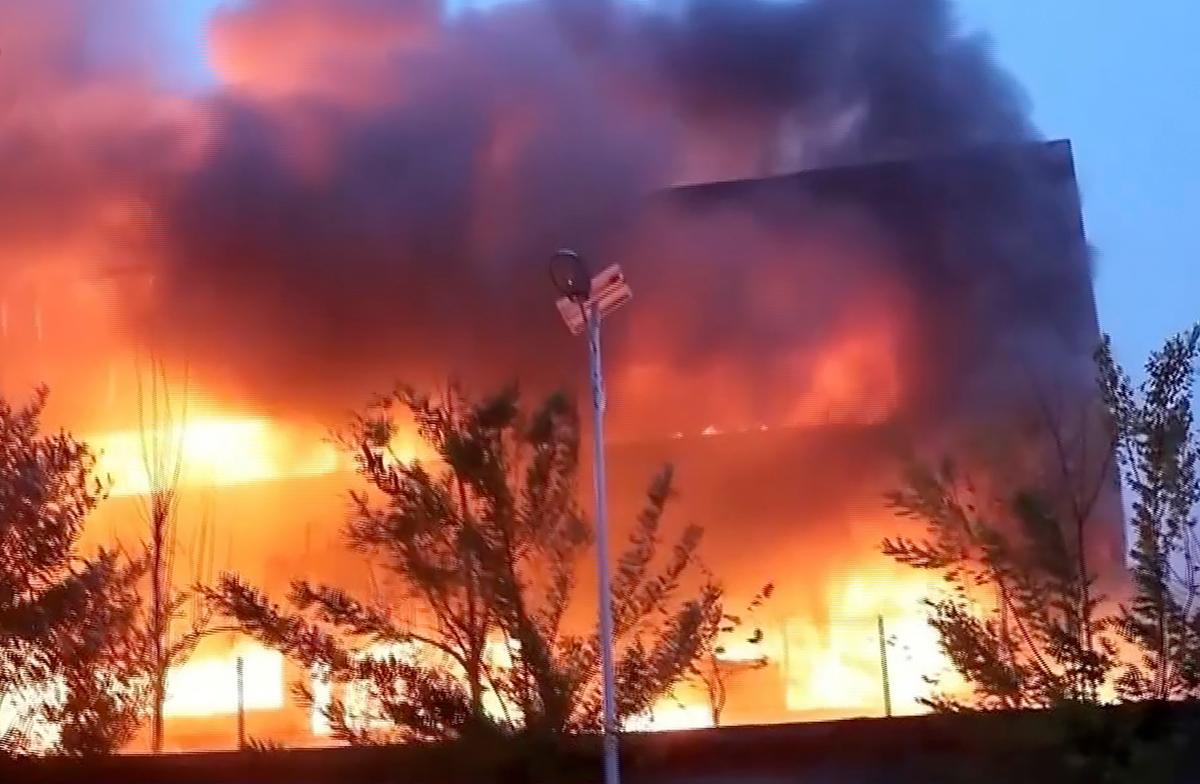 China Trading Company Fire Kills at Least 38, 4 Detained